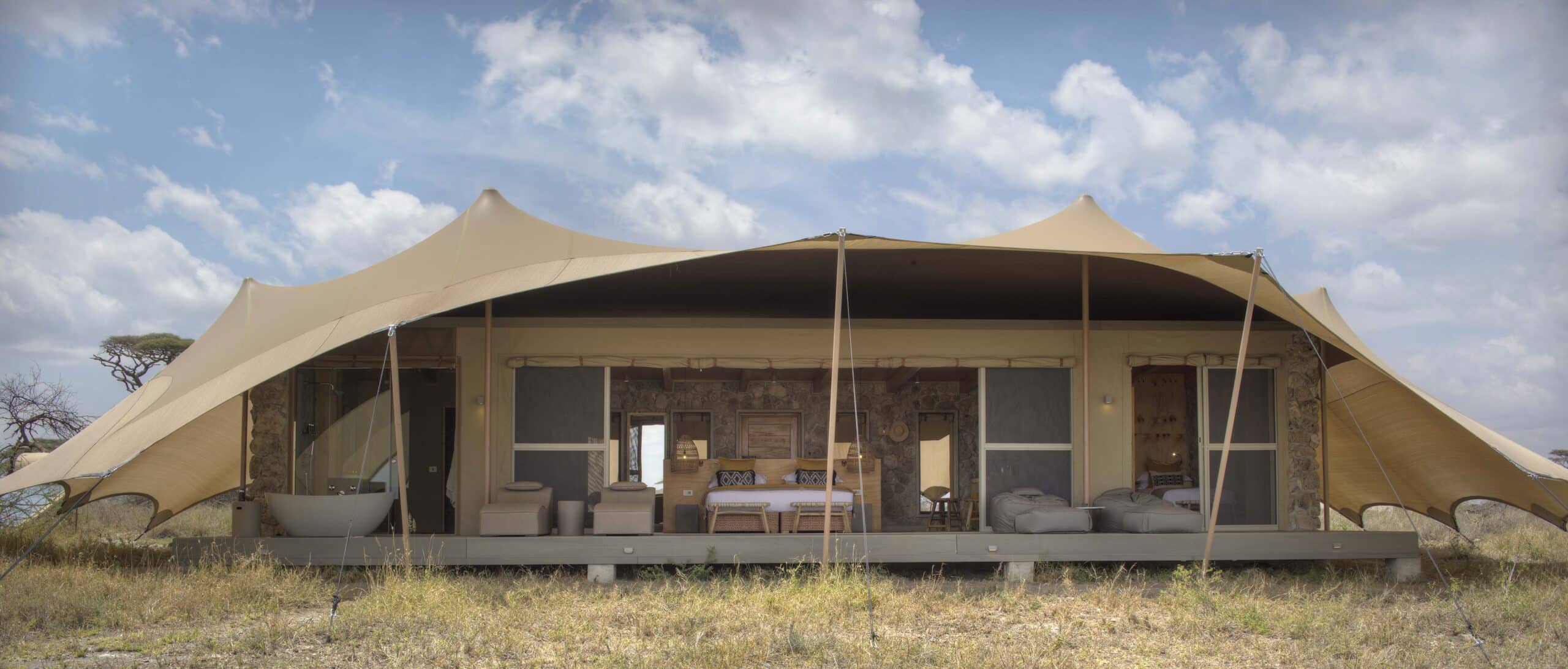 Namiri Plains - Family tent exterior